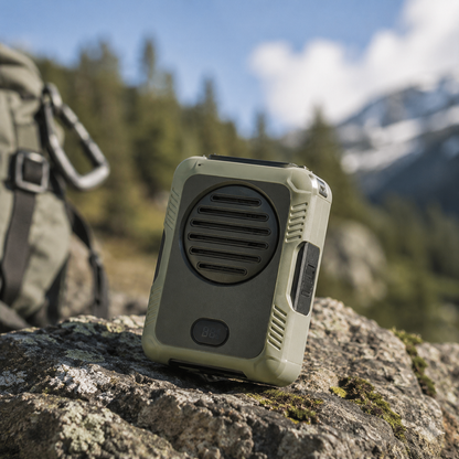 Portable Clip-On Waist Fan with Cooling & Power Bank
