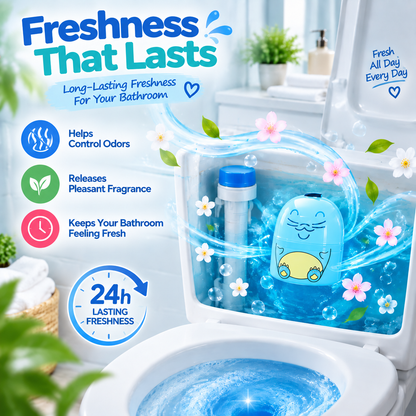 ✨ 3-Color Toilet Bowl Cleaner Set | 9 Months Powerful Cleaning, Fresh Scent Bathroom Cleaner Set