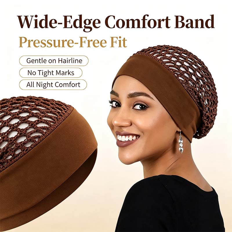 ✨𝐎𝐟𝐟𝐢𝐜𝐢𝐚𝐥 𝐒𝐭𝐨𝐫𝐞 | 3-Piece Stretchy Wide-Edge Sleeping Cap Set, Soft Protection Bonnet for Nighttime Hair Care & Beauty💤