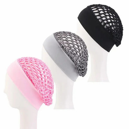 ✨𝐎𝐟𝐟𝐢𝐜𝐢𝐚𝐥 𝐒𝐭𝐨𝐫𝐞 | 3-Piece Stretchy Wide-Edge Sleeping Cap Set, Soft Protection Bonnet for Nighttime Hair Care & Beauty💤