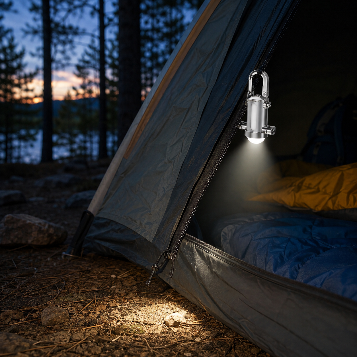 1200LM Waterproof Mini Keychain Flashlight